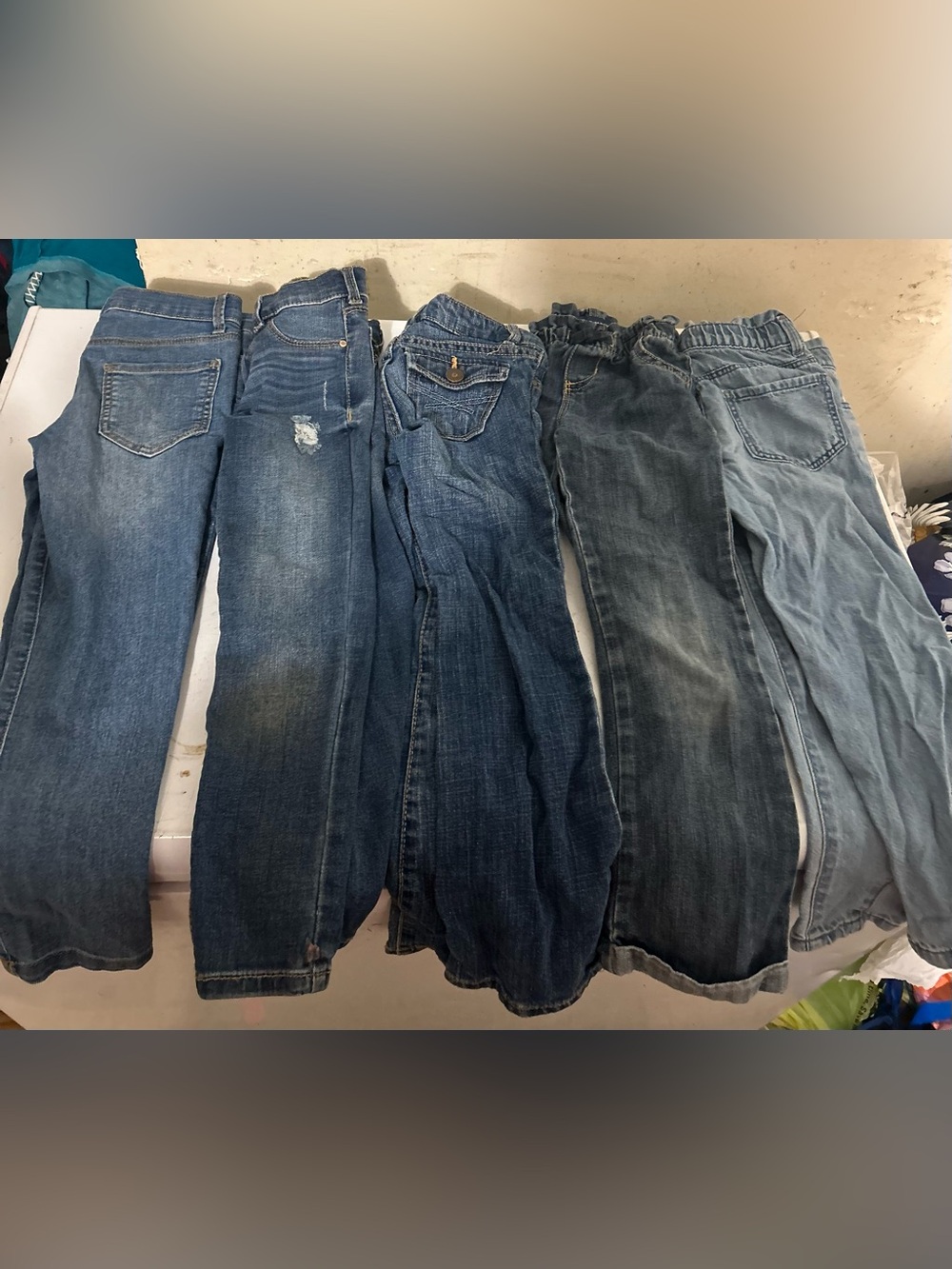 Girls jeans lot size 5 like new